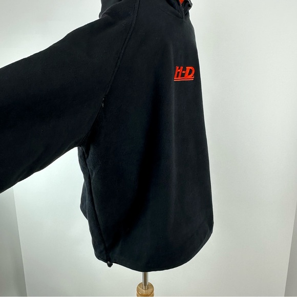 Harley Davidson Men’s Fleece Structured Hoodie Pullover Size XL - Picture 4 of 7